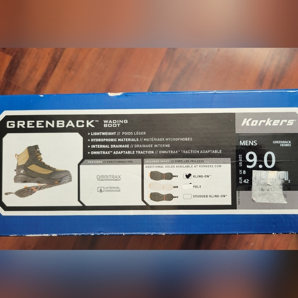 Korkers Greenback wading boots - Picture 4 of 11
